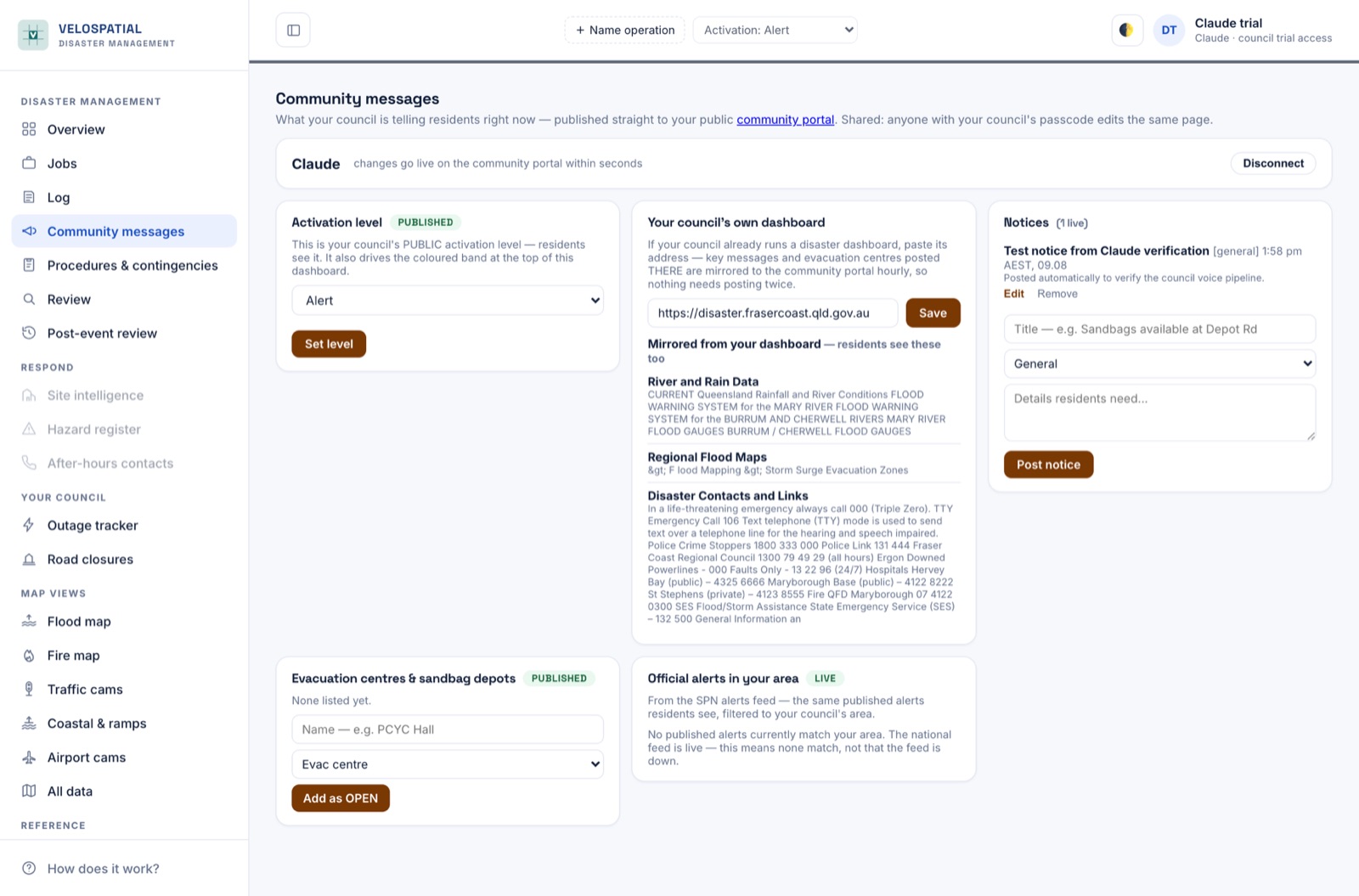 What you publish reaches residents in seconds